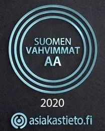 Logo Suomen vahvimmat AA, Asiakastieto.fi